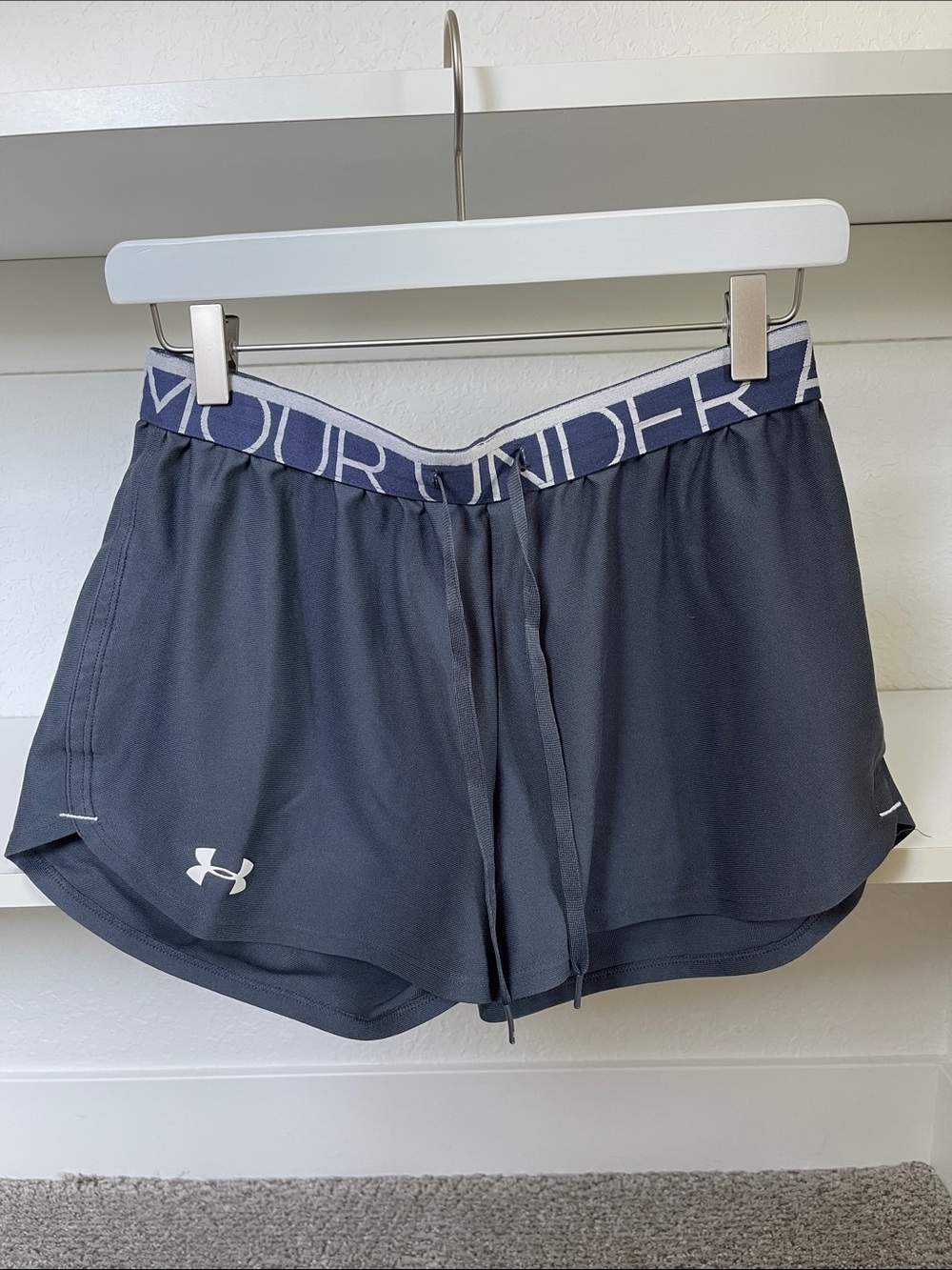 Under Armour Women’s Navy and White Athletic Shorts